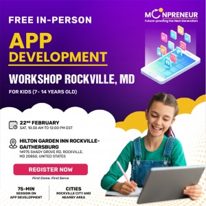 Free App Development Workshop in Rockville, MD by Moonpreneur