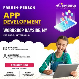 Free App Development Workshop in Bayside, NY by Moonpreneur
