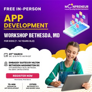 Free App Development Workshop in Bethesda, MD by Moonpreneur