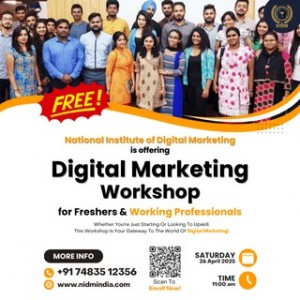 Free Digital Marketing Workshop For Freshers & Working Professionals