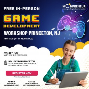 Free Game Development Workshop in Princeton, NJ  by Moonpreneur