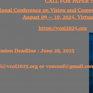 3rd International Conference on Vision and Computational Intelligence (VCOI 2025)