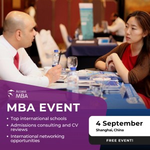 Discover One-to-One MBA Opportunities in Shanghai on 4 September