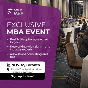 Ready to Boost Your Career with an MBA – Toronto, November 12