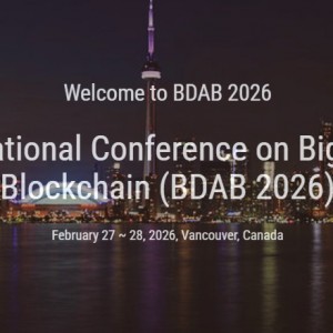 7th International Conference on Big Data and Blockchain (BDAB 2026)