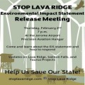 Stop Lava Ridge Community Meeting