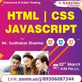 Free Demo on Html | CSS | JavaScript Training by Mr. Sudhakar Sharma - NareshIT