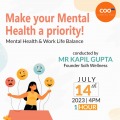 Work - Life Balance Workshop at COO Coworking by Kapil Gupta | Solh Wellness