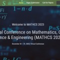 International Conference on Mathematics, Computer Science & Engineering (MATHCS 2023)