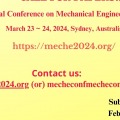 11th International Conference on Mechanical Engineering (Meche 2024)