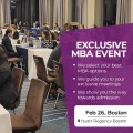 Access MBA In-Person Event on February 26th in Boston