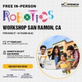 In-person Free Robotics Workshop in San Ramon, CA by Moonpreneur
