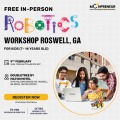  In-person Free Robotics Workshop in Rosewell, GA by Moonpreneur