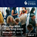 Executive MBA networking cocktail event, Washington D.C.