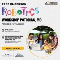 In-person Free Robotics Workshop in Potomac, MD by Moonpreneur