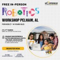 In-person Free Robotics Workshop in Pelham, AL by Moonpreneur