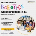 In-person Free Robotics Workshop in Chino Hills, CA by Moonpreneur