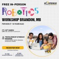 In-person Free Robotics Workshop in Brandon, MB  by Moonpreneur