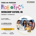  In-person Free Robotics Workshop in Oxford, UK  by Moonpreneur