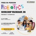  In-person Free Robotics Workshop in Markham, ON  by Moonpreneur