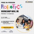  In-person Free Robotics Workshop in Novi, MI by Moonpreneur