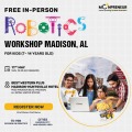  In-person Free Robotics Workshop in Madison, AL by Moonpreneur