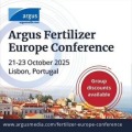 Argus Fertilizer Europe Conference | 21-23 October 2025 | Lisbon, Portugal at Epic Sana Lisboa Hotel