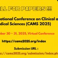 3rd International Conference on Clinical and Medical Sciences (CAMS 2025)