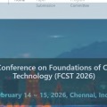 14th International Conference on Foundations of Computer Science & Technology (FCST 2026)