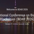 7th International Conference on Big Data and Blockchain (BDAB 2026)