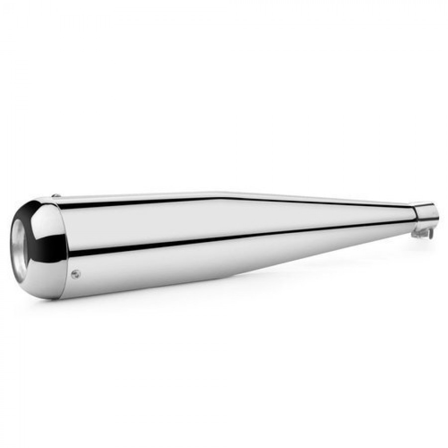 2 KG Megaphone Chrome Coated Stainless Steel Full Nickel Bullet Silencer