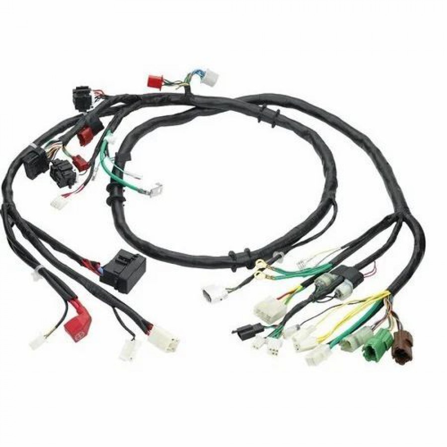 240 Voltage 250 Degree Celsius Copper Three Wheeler Wiring Harness