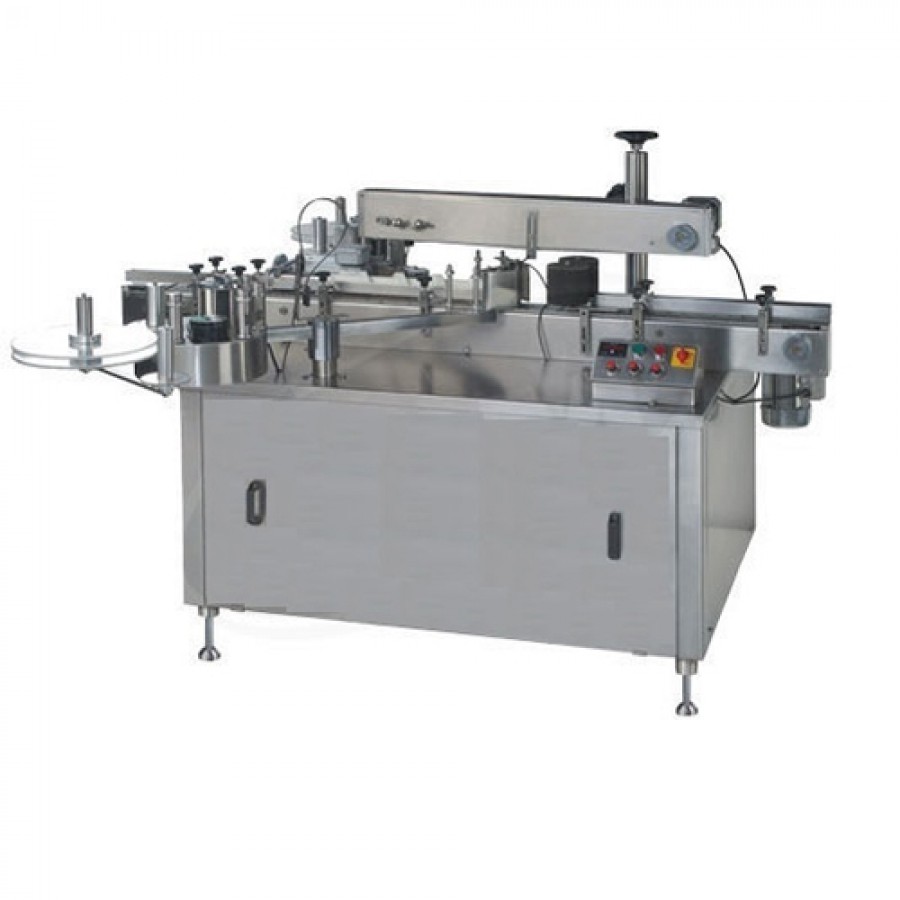 Automatic Double Side Lubricant Jar Labeling Machine