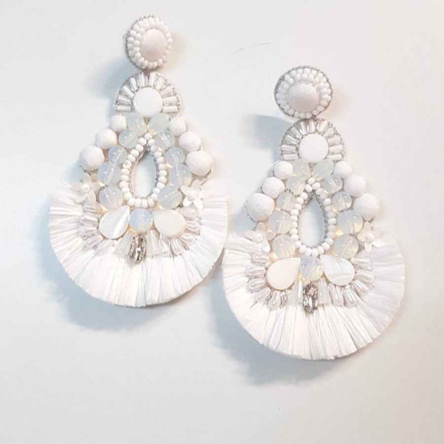 Bridal statement earrings