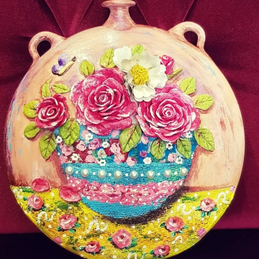 mixed media paintings, decorative handicraft