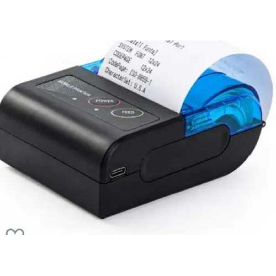 Handheld Mini Portable POS Billing Machine (Black)