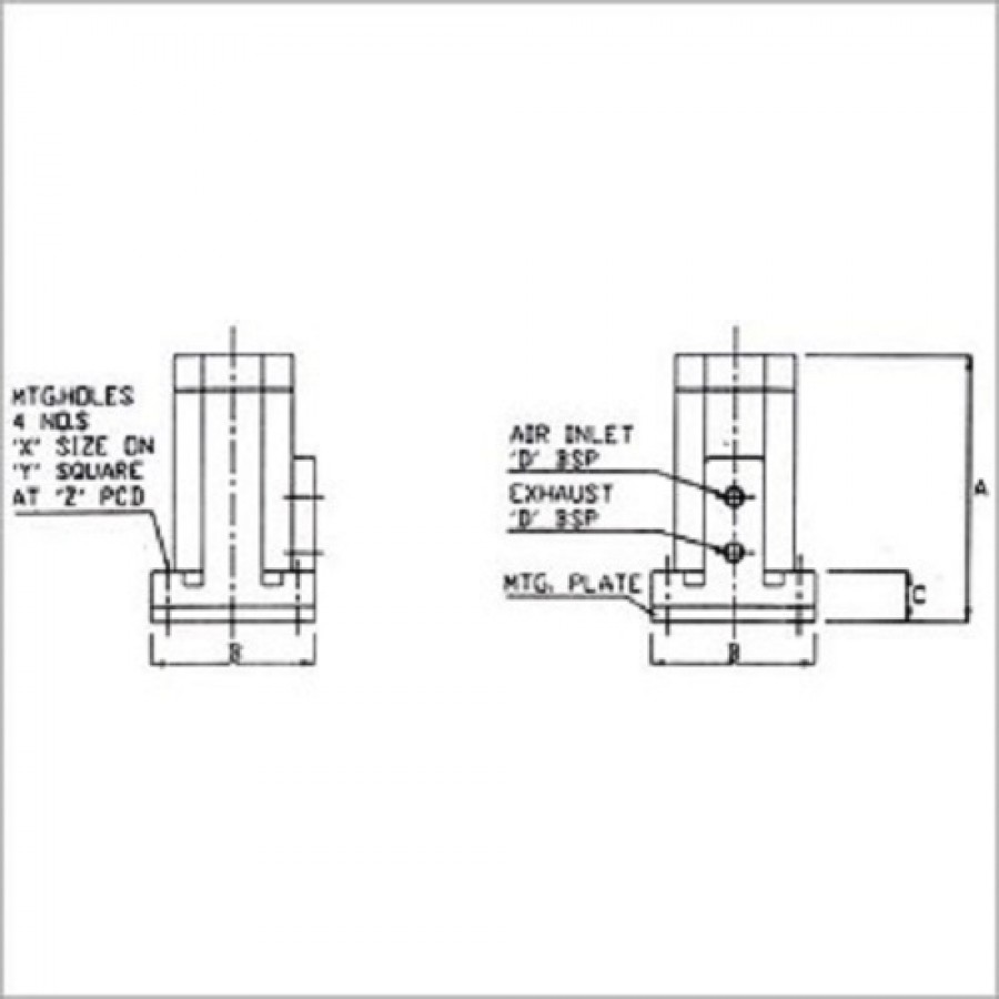 Pneumatic Vibrator Piston Cushioned