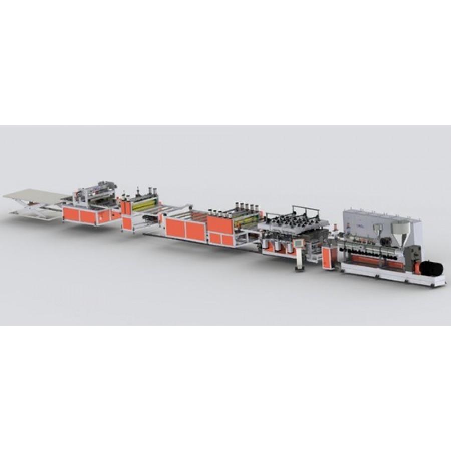PP Hollow Construction Template Extrusion Line