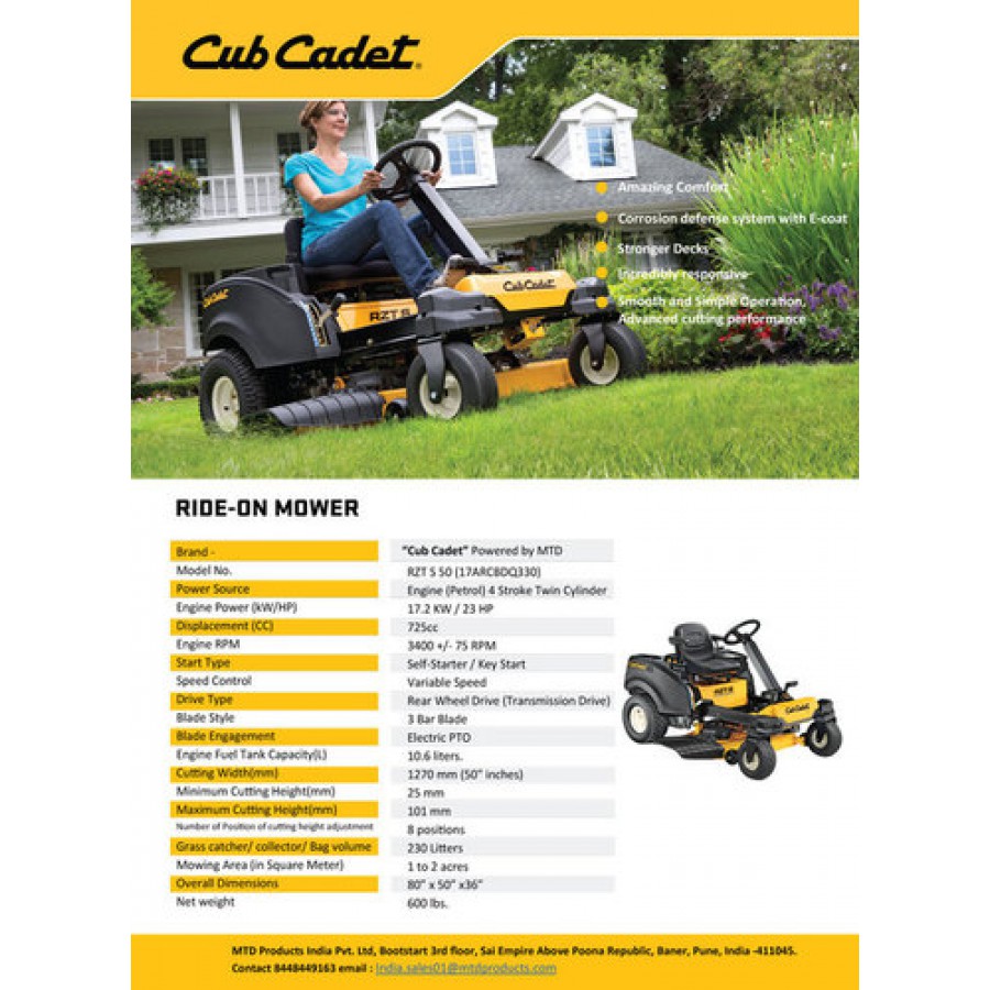 Rideon Mower Zero Turn