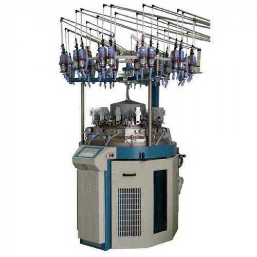 Semi Automatic Circular Textile Knitting Machine In Compound Needle Style