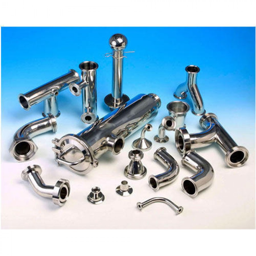 Ss316 Stainless Steel Dairy Fitting, 15-100 Mm Size And 6-14 Swg Outer Dia