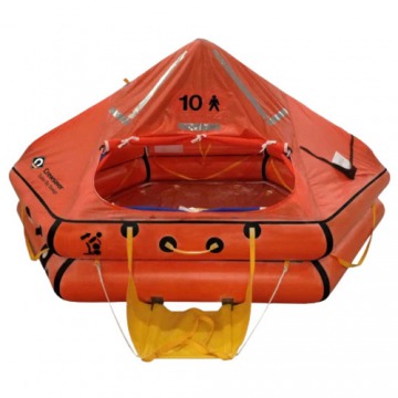 6 Person Capacity Polyvinylchloride Body Simple Control Manual Life Raft