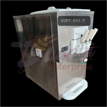 8 Ltr Triple Knob Counter Top Softy Making Machine