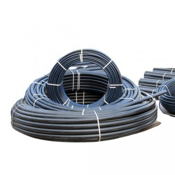 Black Round Shape HDPE Pipe from 20 mm to 125 mm
