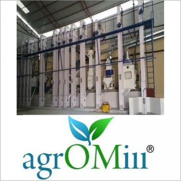Concrete Platform Rice Mill Machine