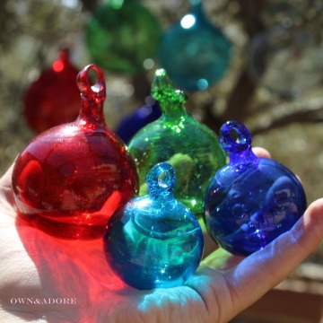 Blown Glass Ornaments & Orbs