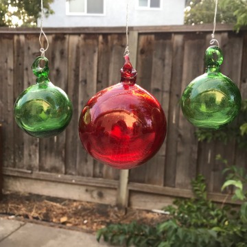 Blown Glass Ornaments & Orbs