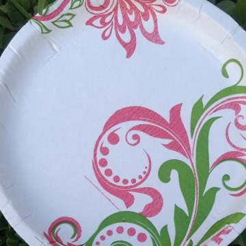 Recyclable paper plates