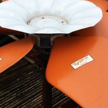 FRP Axial flow fans up to 36 feet dia. for cooling towers and air cooled condensers 