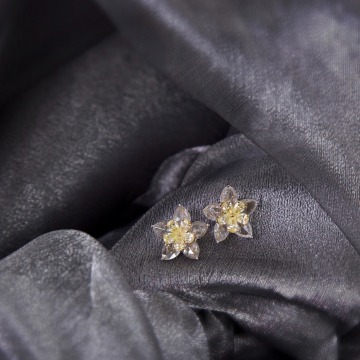 Rosecut & Brilliant Cut Diamond Earrings